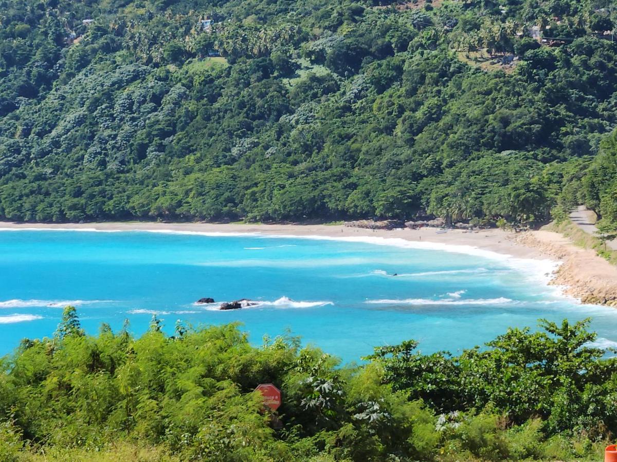 Beachfront Apartment, Quiet 4 Beds, 1 Bath, Ac, Wi-Fi, Hot Water, In Paraiso Near Los Patos Bagian luar foto